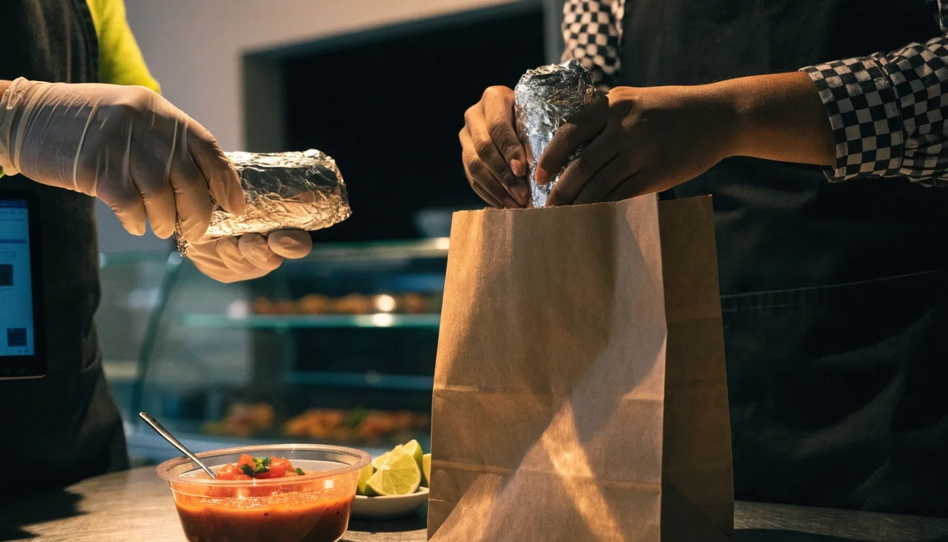 Preparing a Guzman y Gomez delivery order in a Melbourne kitchen