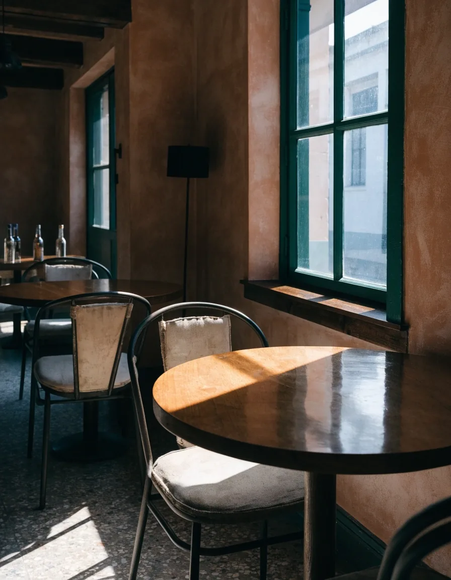 Quiet dining corner in a Melbourne eatery