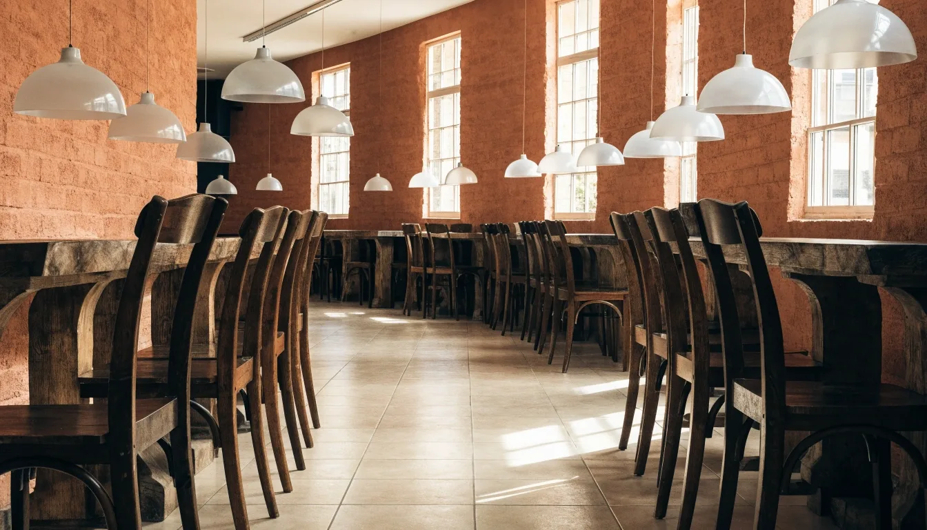 Dining room of a Guzman y Gomez style Mexican restaurant in Australia